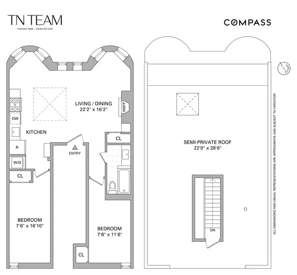 $1,150,000 | 634 11th Street, Unit 4/F | Park Slope