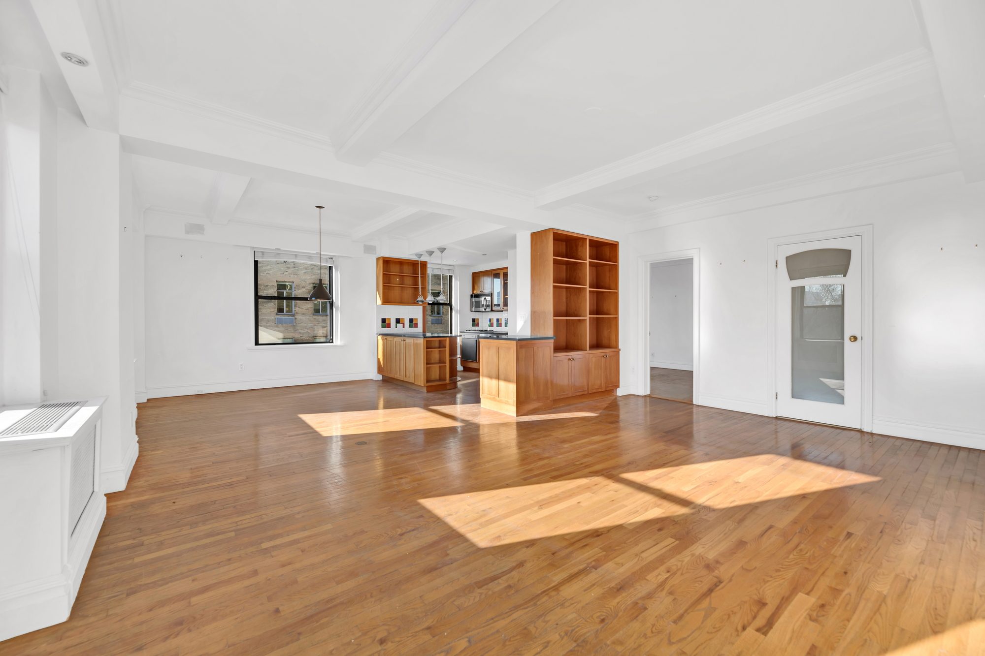 225 Central Park West, Unit 801 Manhattan, NY 10024 - Photo 6 of 21 a view interior of a house with wooden floor and windows