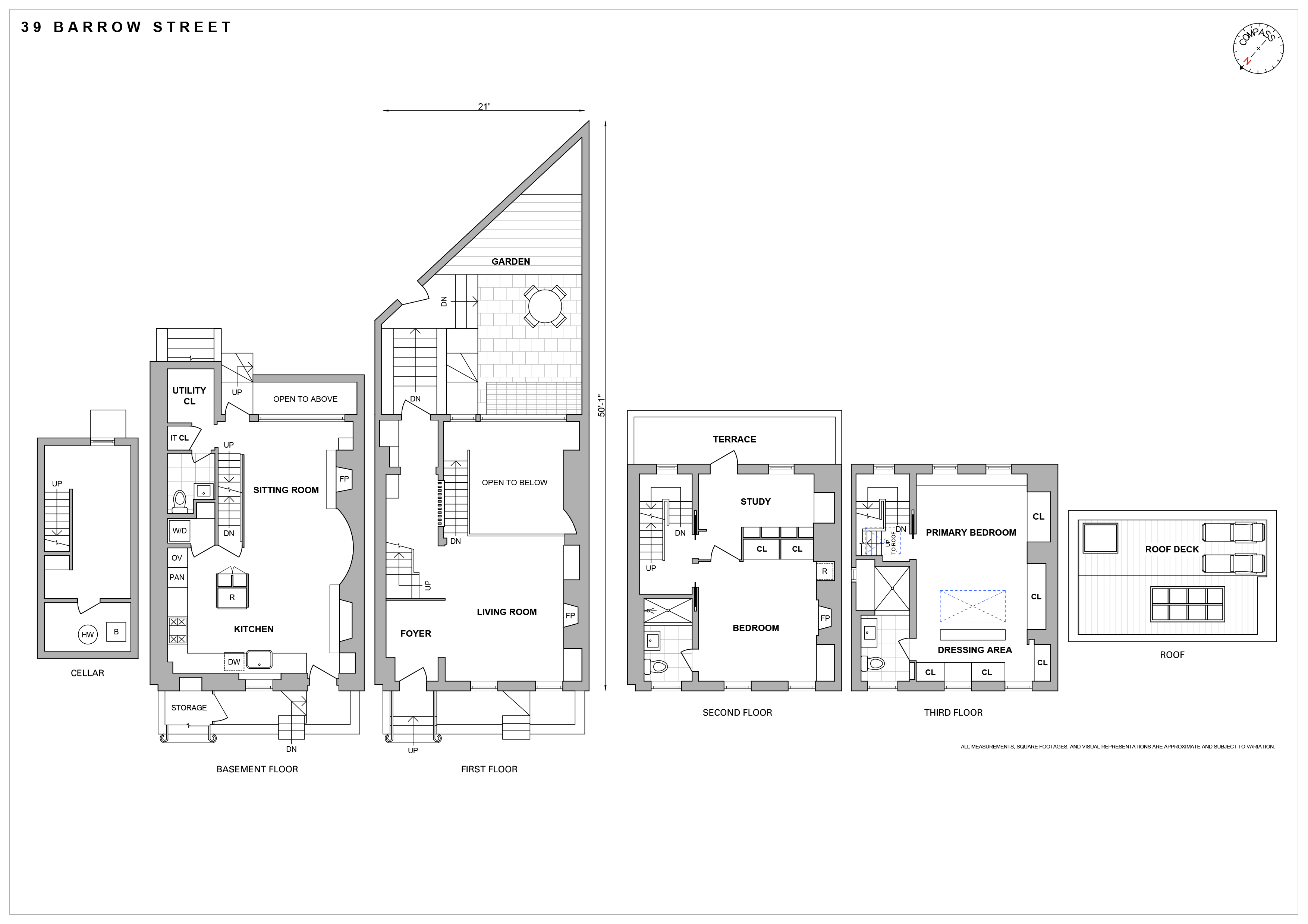 39 Barrow Street Manhattan, NY 10014 - Photo 39 of 39 a picture of a floor plan