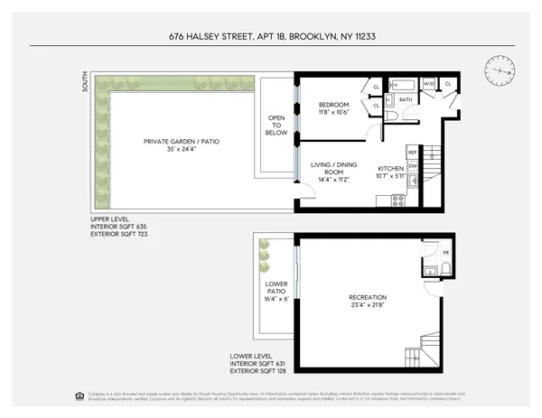 $4,400 | 676 Halsey Street, Unit 1B | Bedford-Stuyvesant