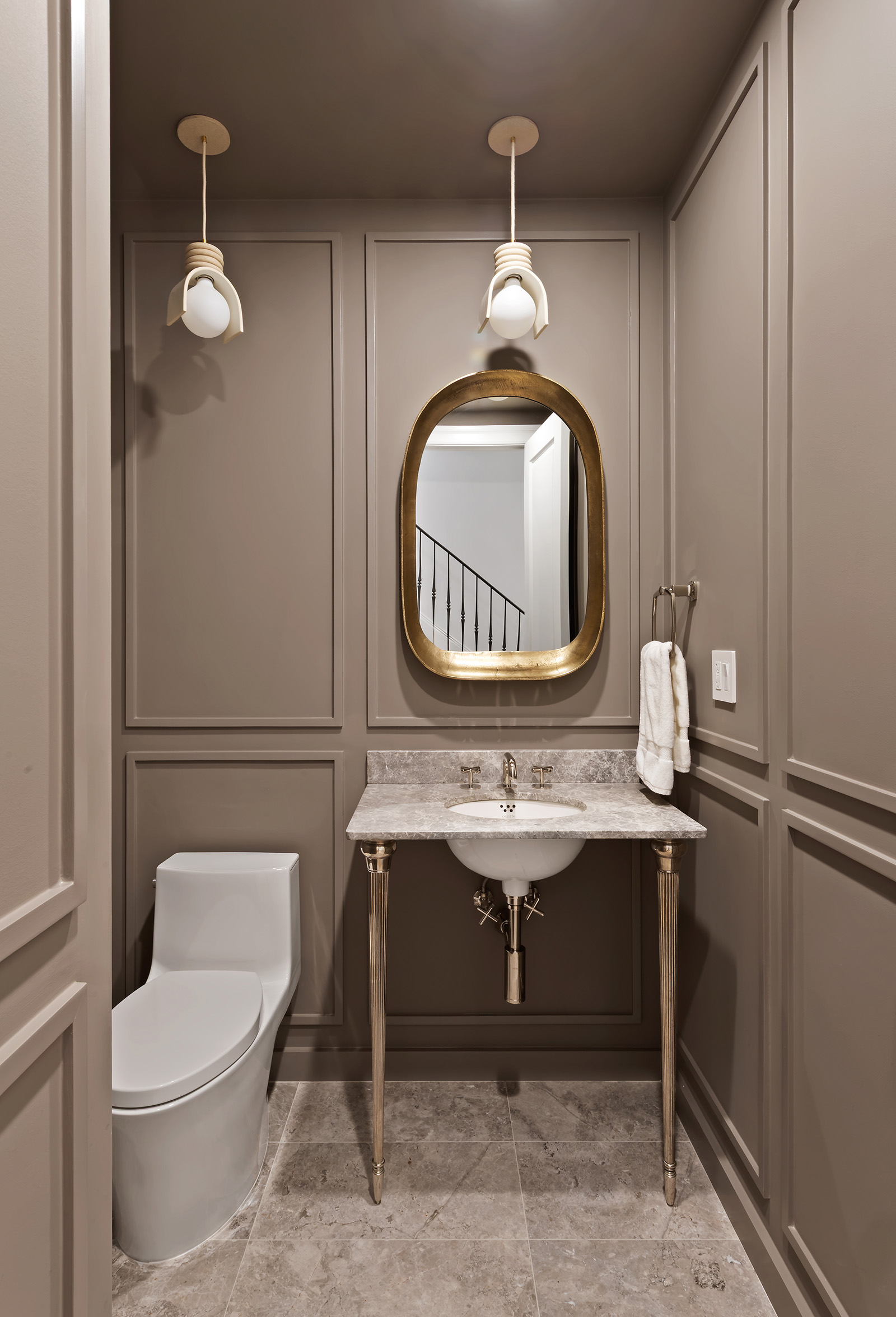 9 West 84th Street Manhattan, NY 10024 - Photo 14 of 31 a bathroom with a toilet a sink and mirror