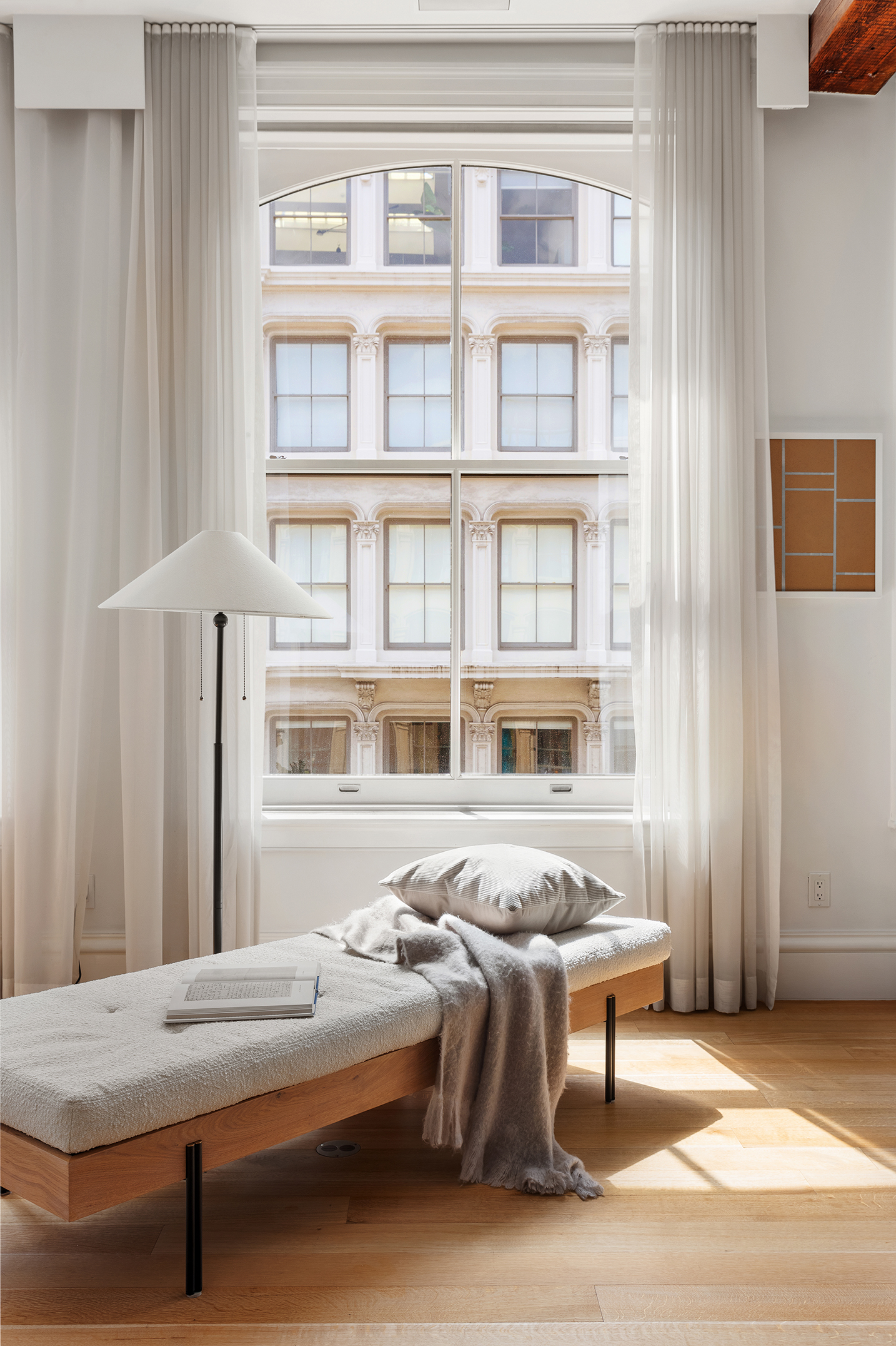 470 Broome Street, Unit 4S Manhattan, NY 10013 - Photo 2 of 14 a living room with furniture and a window