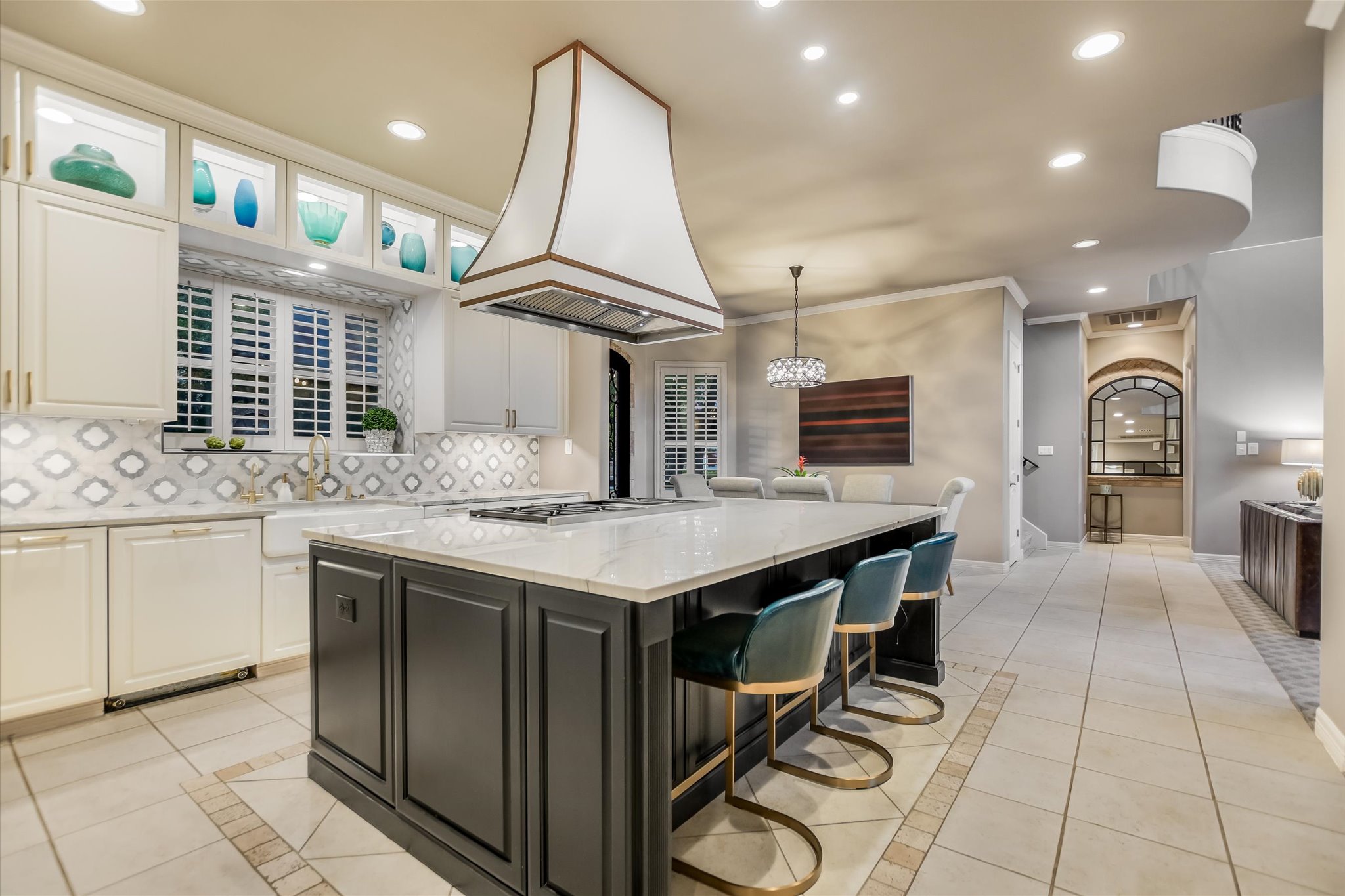 1422 Palomino Ridge Drive Austin, TX 78733 - Photo 9 of 60 a kitchen with stainless steel appliances granite countertop a stove and cabinets