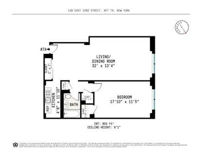$600,000 | 139 East 33rd Street, Unit 7A | Kips Bay