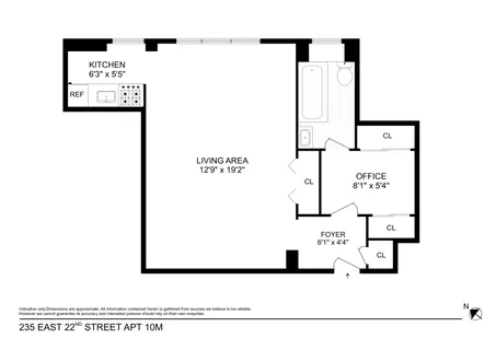 $475,000 | 235 East 22nd Street, Unit 10M | Gramercy