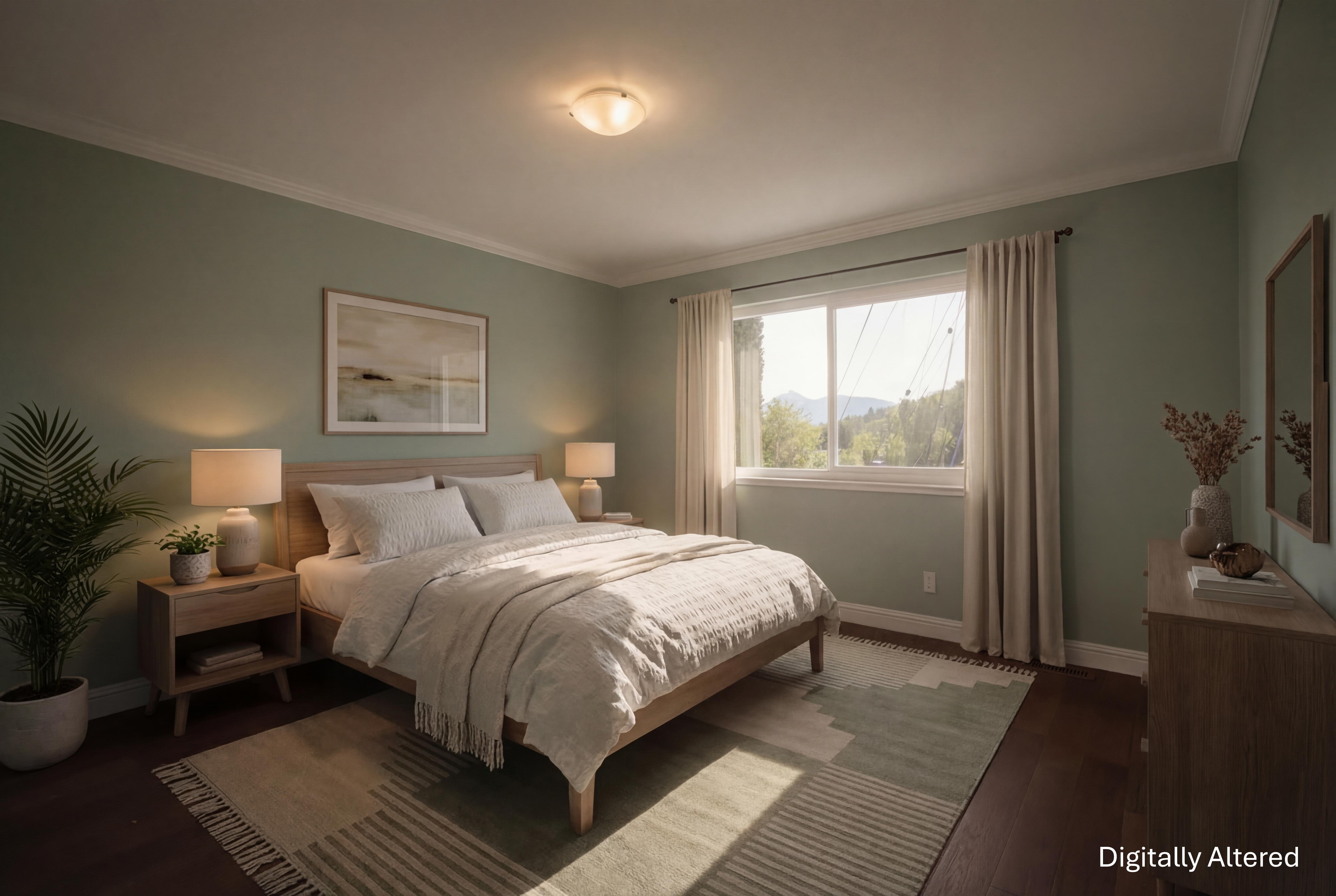 62 Oakdale Avenue San Rafael, CA 94901 - Photo 13 of 32 a bedroom with a bed wooden floor and a large window