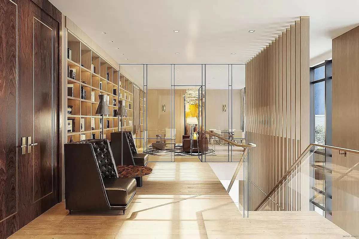 269 West 87th Street, Unit 9B Manhattan, NY 10024 - Photo 19 of 23 a view of a very nice looking living room with a large window and chandelier