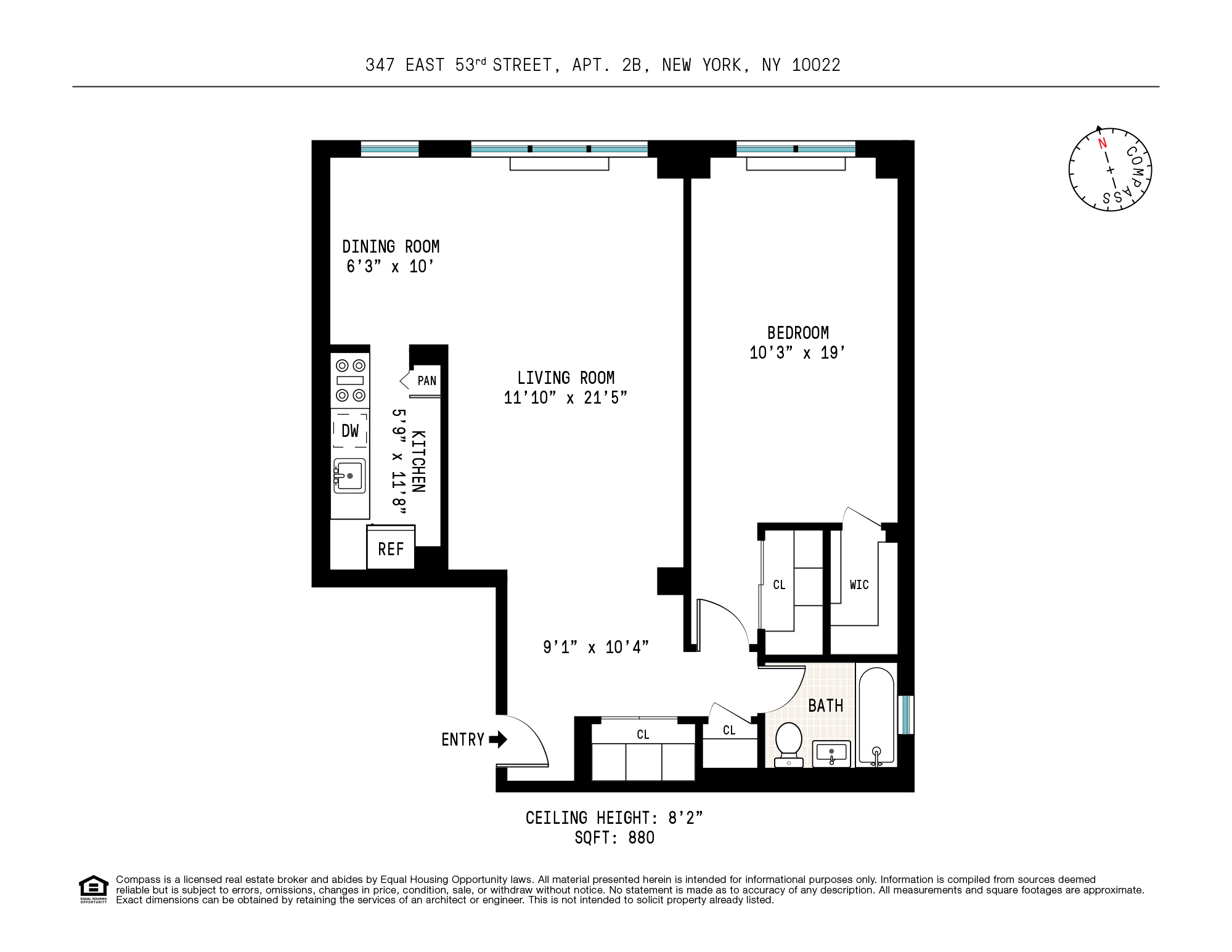 347 East 53rd Street, Unit 2B Manhattan, NY 10022 - Photo 7 of 7 a picture of a bench in front of a door