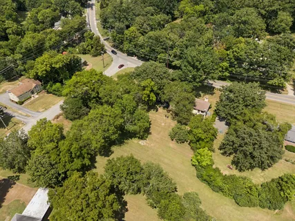an aerial view of forest