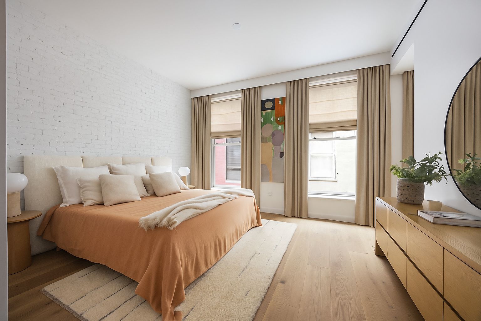 62 Reade Street, Unit 5 Manhattan, NY 10007 - Photo 11 of 21 a bedroom with a large bed and a window