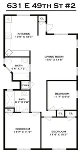 $3,800 | 631 East 49th Street, Unit 2 | East Flatbush