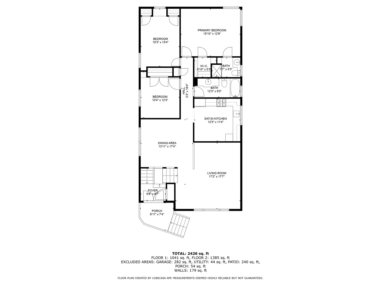a picture of a bench in front of a white house