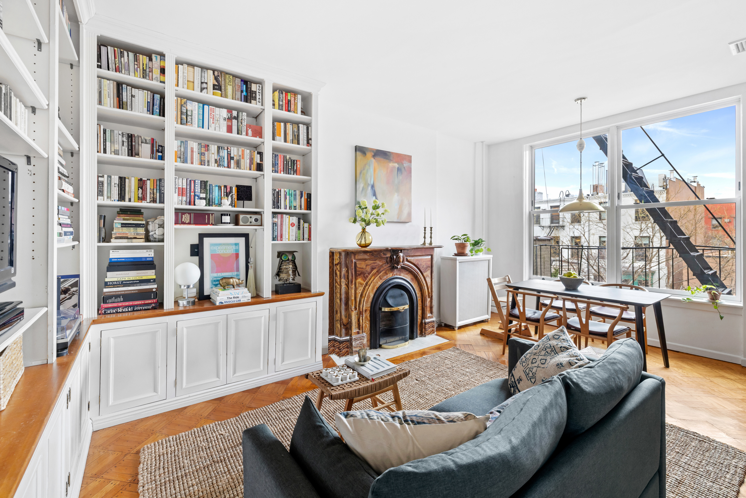 31 1st Place, Unit 3 Brooklyn, NY 11231 - Photo 2 of 11 a living room with furniture and a fireplace