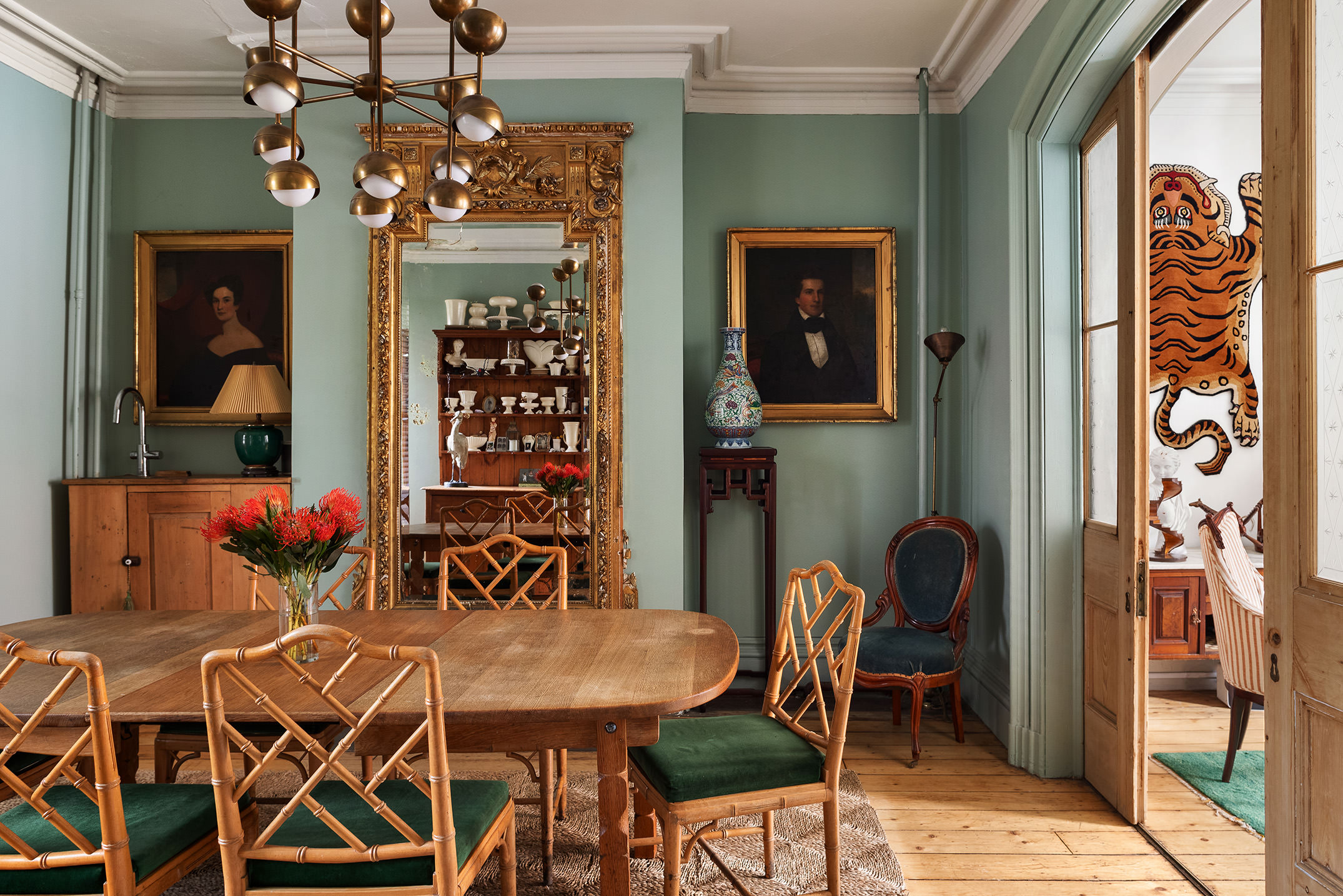 141 Calyer Street Brooklyn, NY 11222 - Photo 3 of 25 a view of a dining room with furniture and chandelier