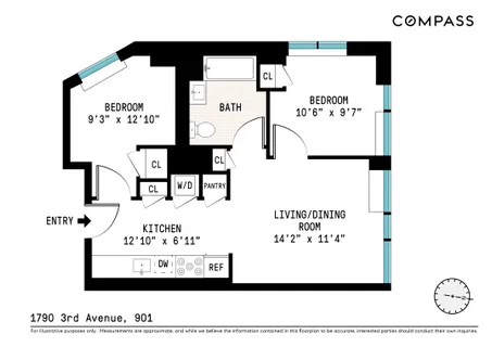 $749,000 | 1790 3rd Avenue, Unit 901 | East Harlem