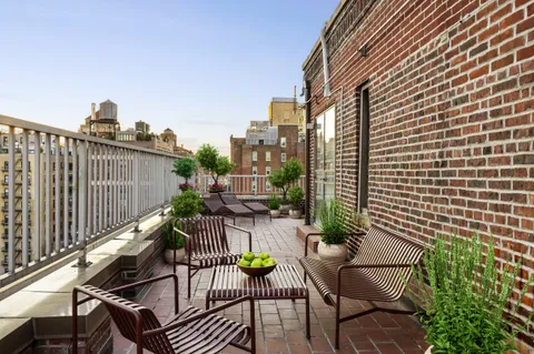 a view of outdoor space with seating area