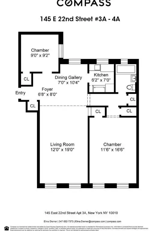 $6,500 | 145 East 22nd Street, Unit 4A | Gramercy