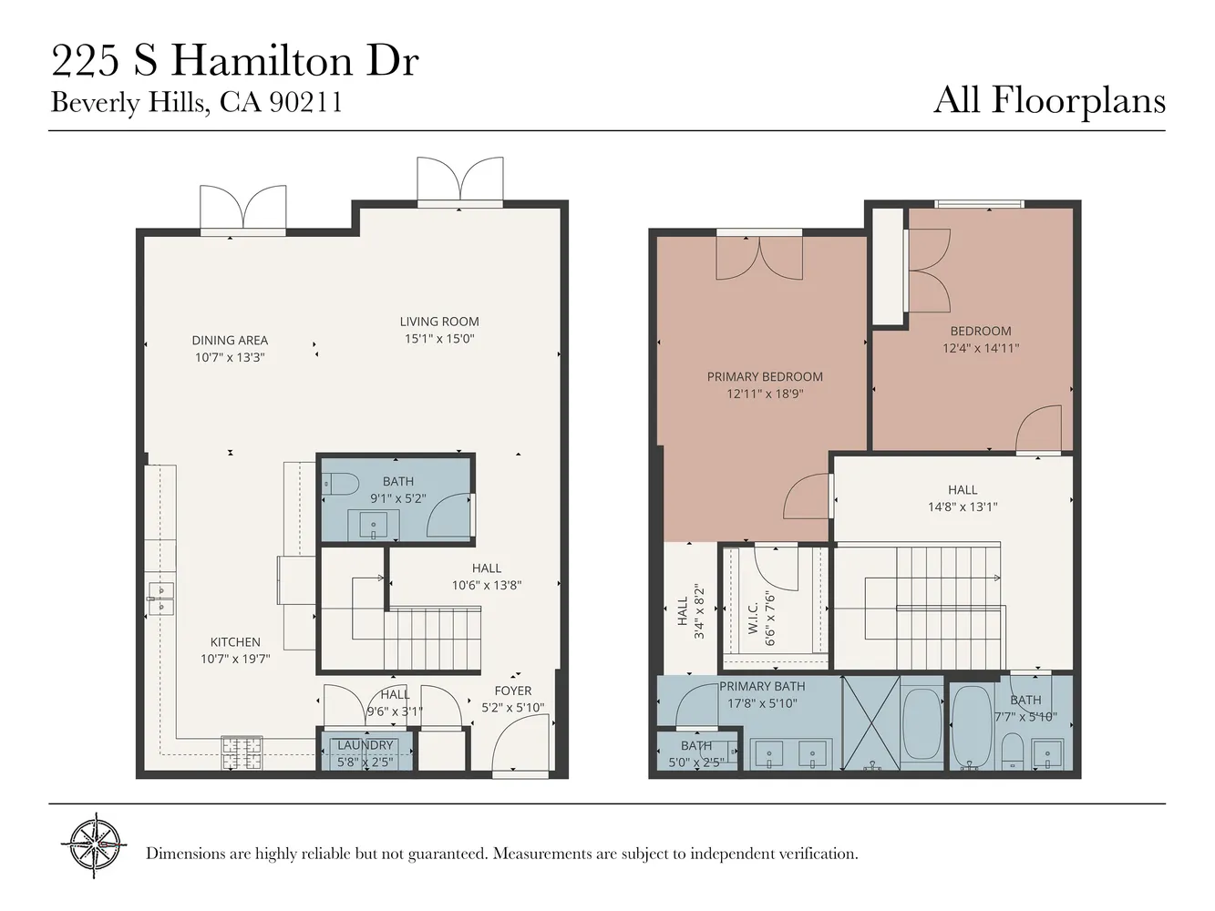 $1,599,990 | 225 South Hamilton Drive, Unit 107, Beverly Hills, CA 90211