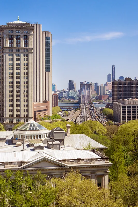 80 Chambers Street, Unit 12C Manhattan, NY 10007 - Photo 11 of 15 a swimming pool with outdoor seating and yard