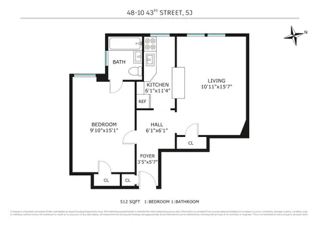 $340,000 | 48-10 43rd Street, Unit 5J | Sunnyside