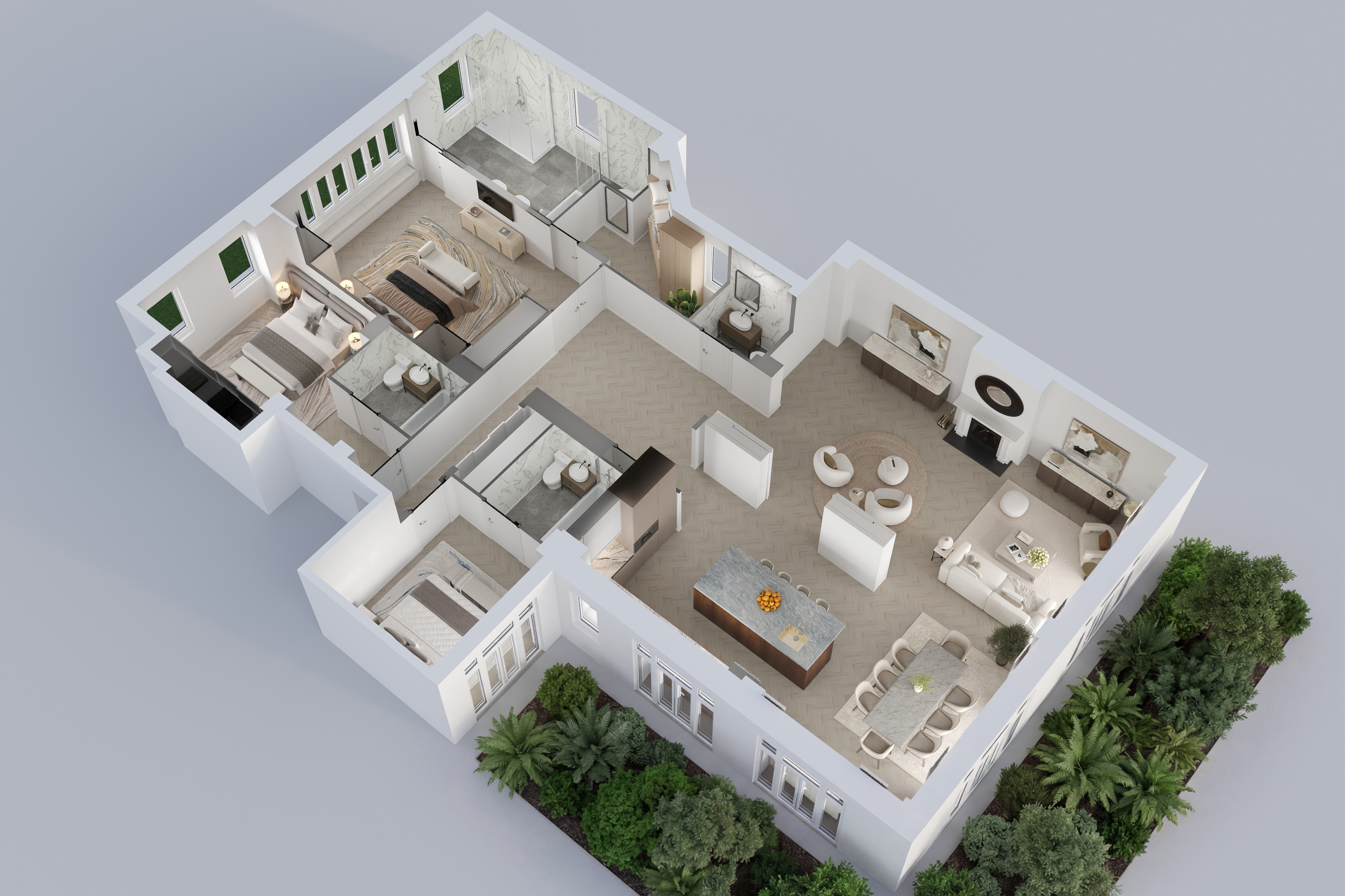 36 Gramercy Park East, Unit 10S Manhattan, NY 10003 - Photo 5 of 5 an aerial view of a house with a bed