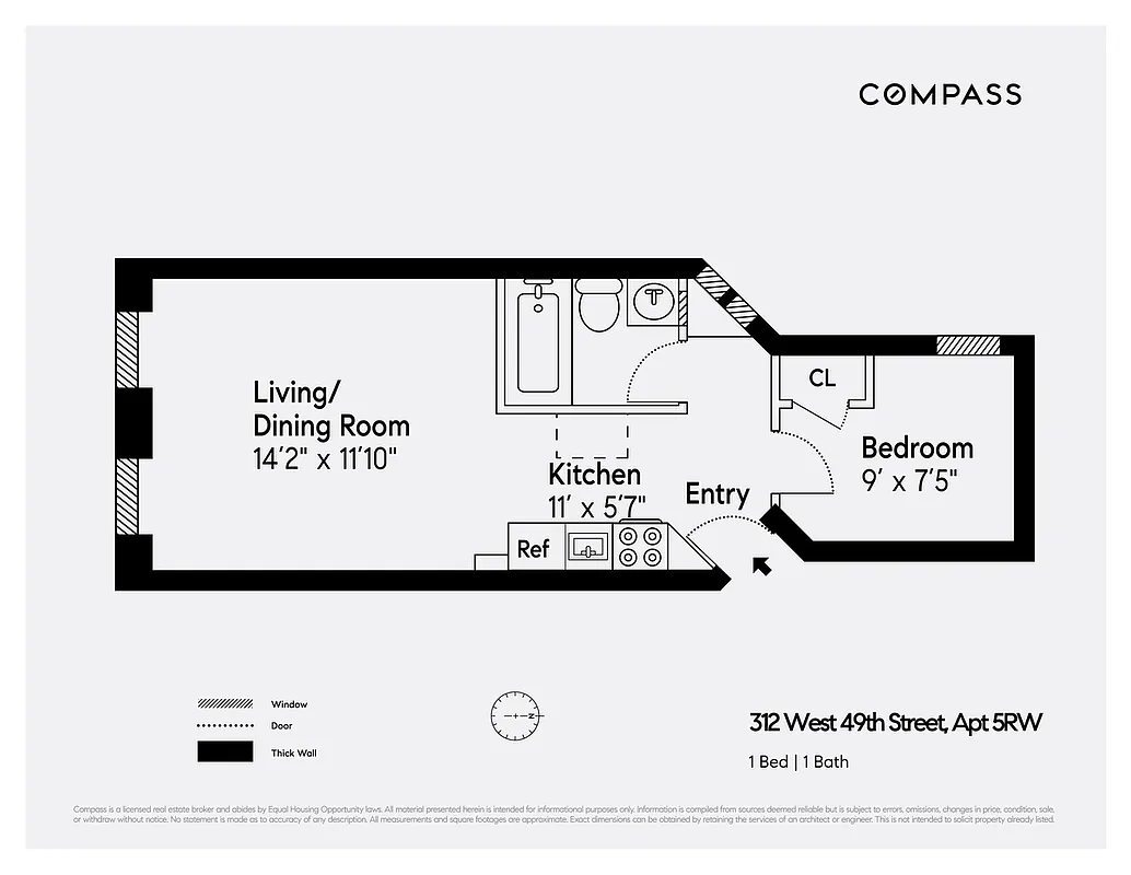 312 West 49th Street, Unit 5RW Manhattan, NY 10019 - Photo 5 of 5 unknown