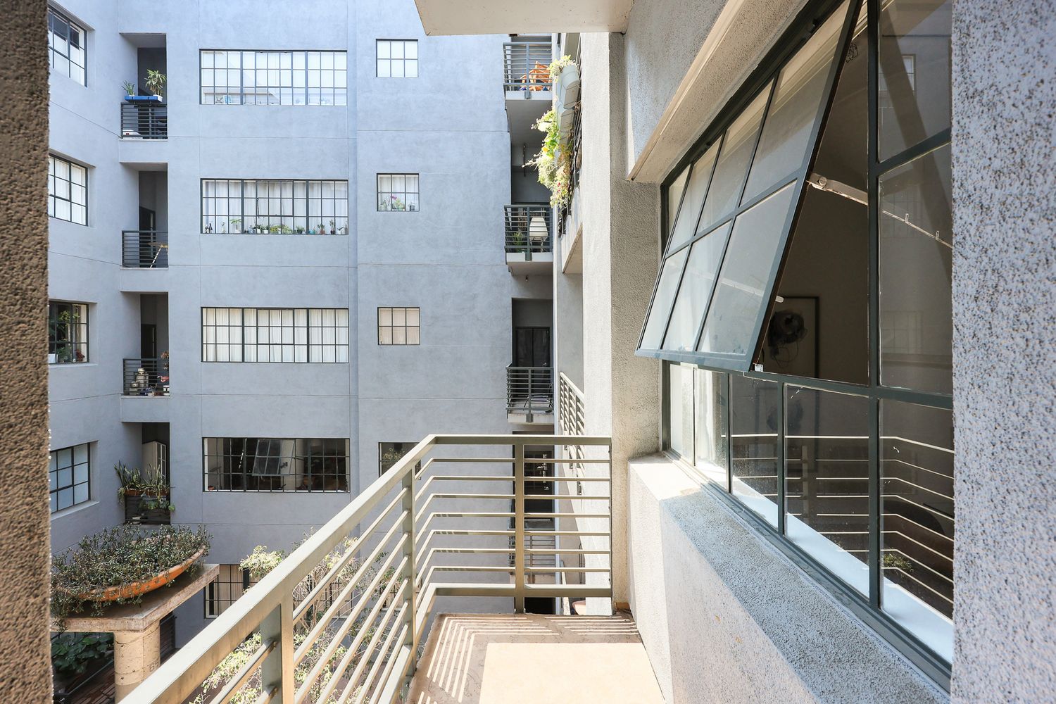 a view of retail shops