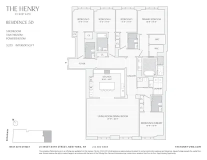 $8,800,000 | 211 West 84th Street, Unit 5D | Upper West Side