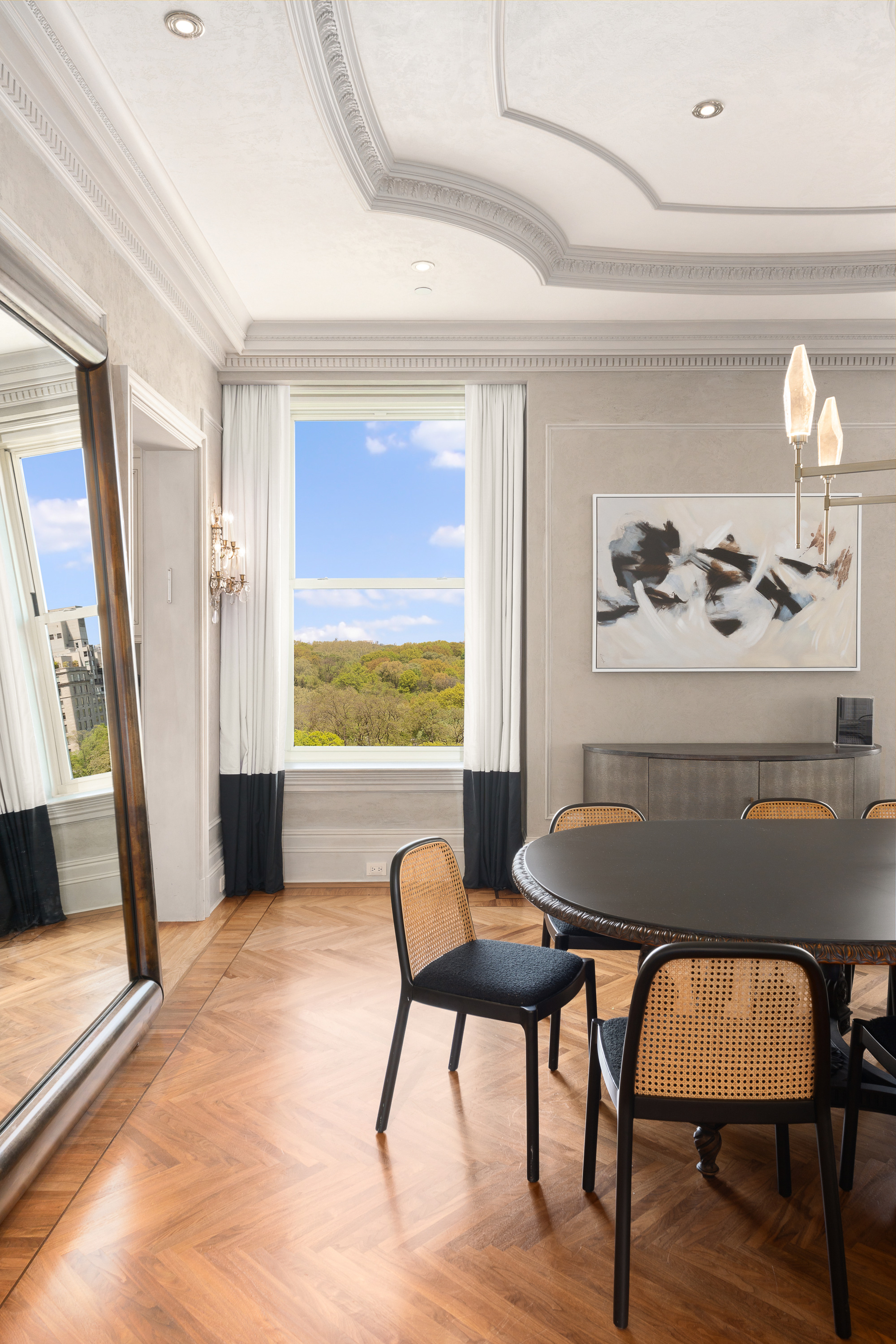 1 Central Park South, Unit 909915 Manhattan, NY 10019 - Photo 5 of 40 a workspace with furniture and window