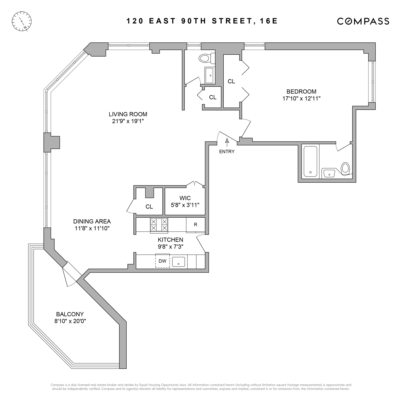 120 East 90th Street, Unit 16E Manhattan, NY 10128 - Photo 15 of 15 a picture of a book and a white wall