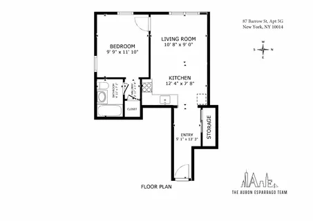 $885,000 | 87 Barrow Street, Unit 5G | West Village
