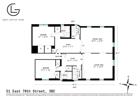 $1,500,000 | 51 East 78th Street, Unit 3BC | Upper East Side