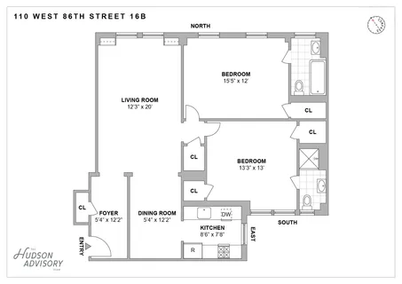 $1,550,000 | 110 West 86th Street, Unit 16B | Upper West Side