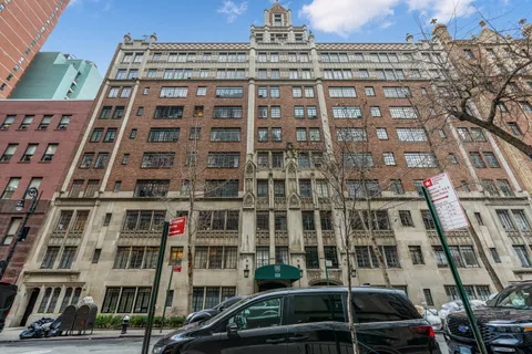 a front view of a building