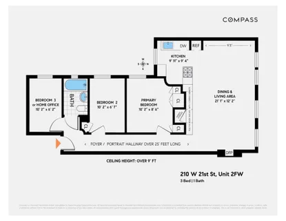 $1,250,000 | 210 West 21st Street, Unit 2FW | Chelsea