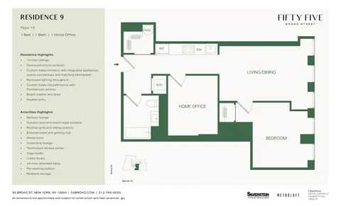 $6,825 | 55 Broad Street, Unit 1309 | Financial District