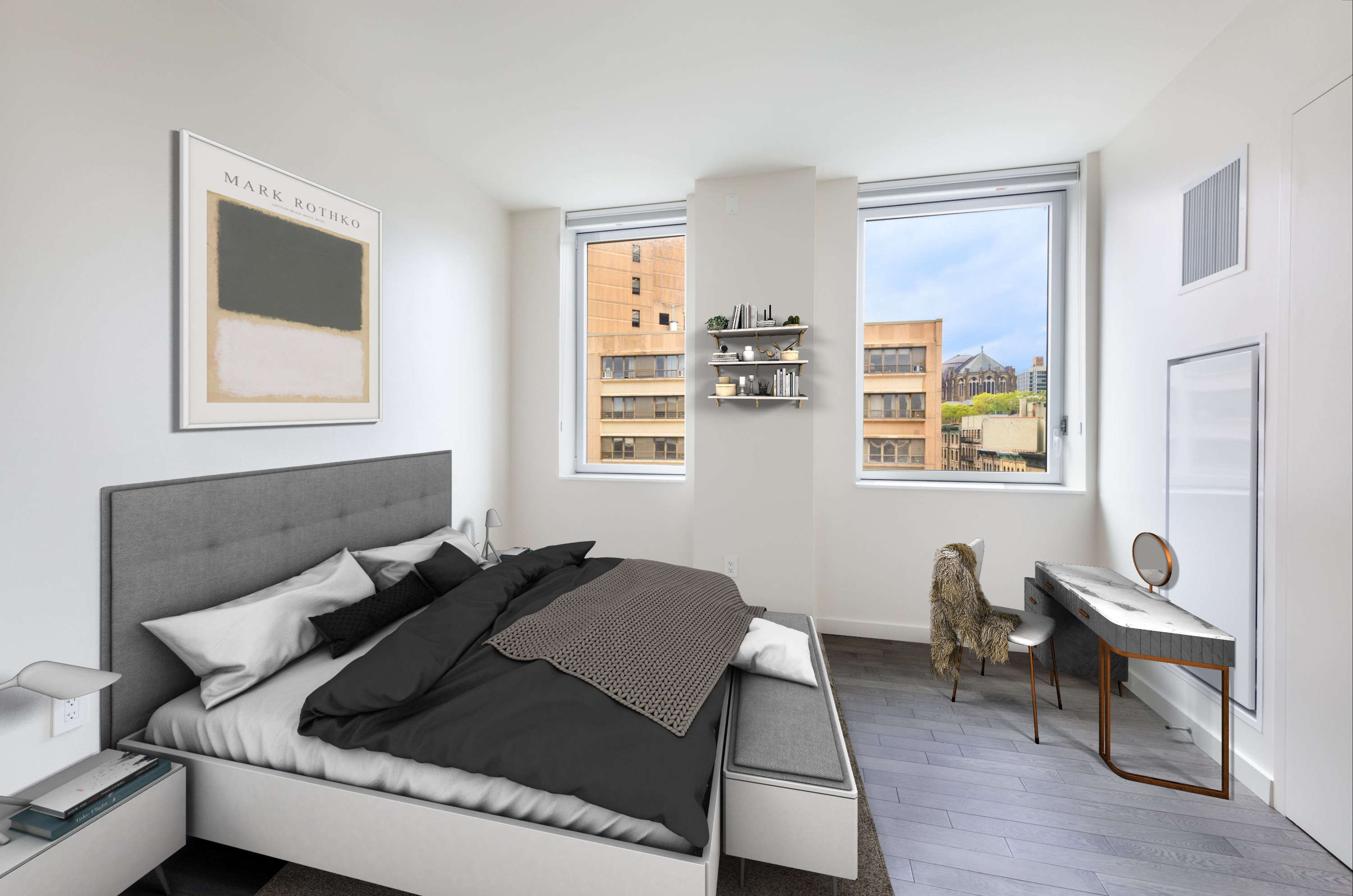 285 West 110th Street, Unit 7B Manhattan, NY 10026 - Photo 7 of 10 a living room with furniture and a window