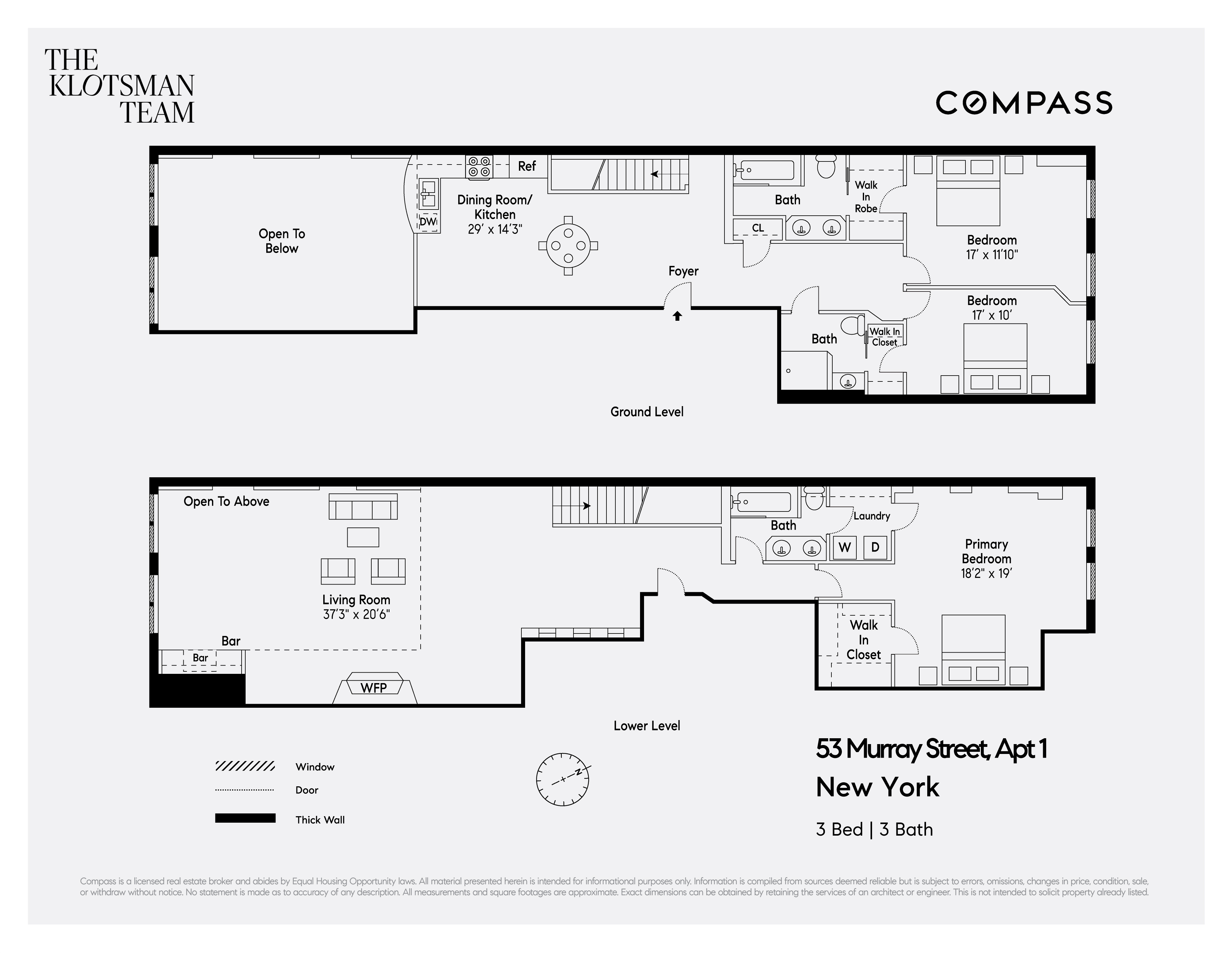 53 Murray Street, Unit 1 Manhattan, NY 10007 - Photo 12 of 12 a black and white photo of a open kitchen
