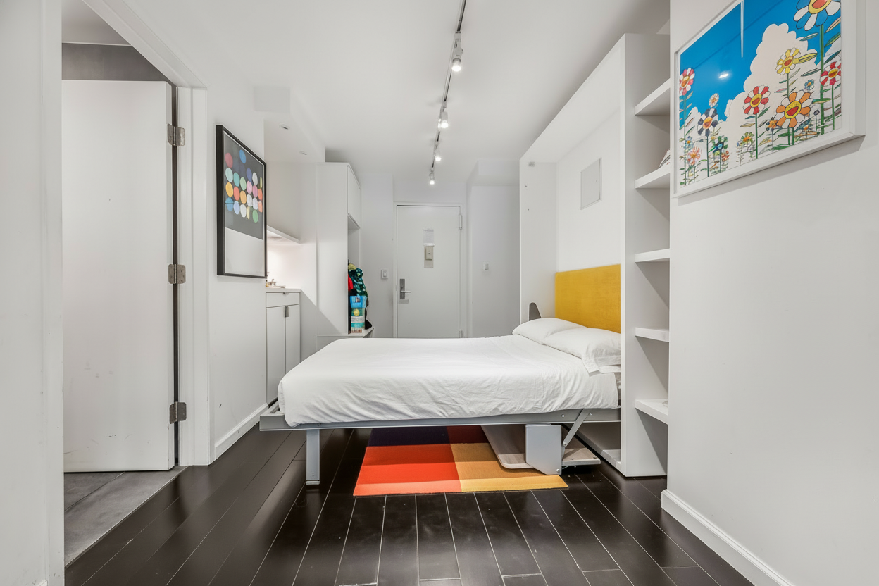 520 East 76th Street, Unit 10H Manhattan, NY 10021 - Photo 15 of 20 a bedroom with a bed and a table