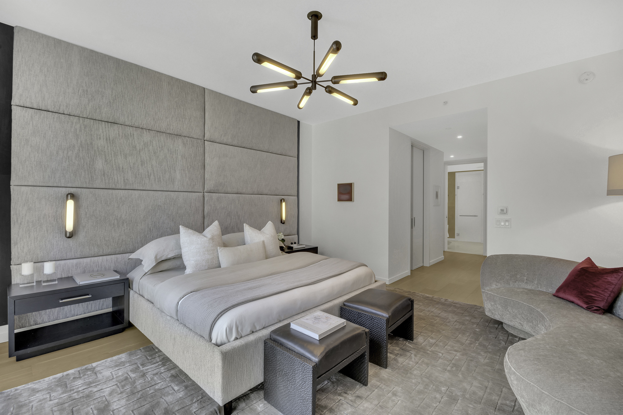 1 West End Avenue, Unit 10A Manhattan, NY 10023 - Photo 14 of 38 a bedroom with a bed and ceiling fan