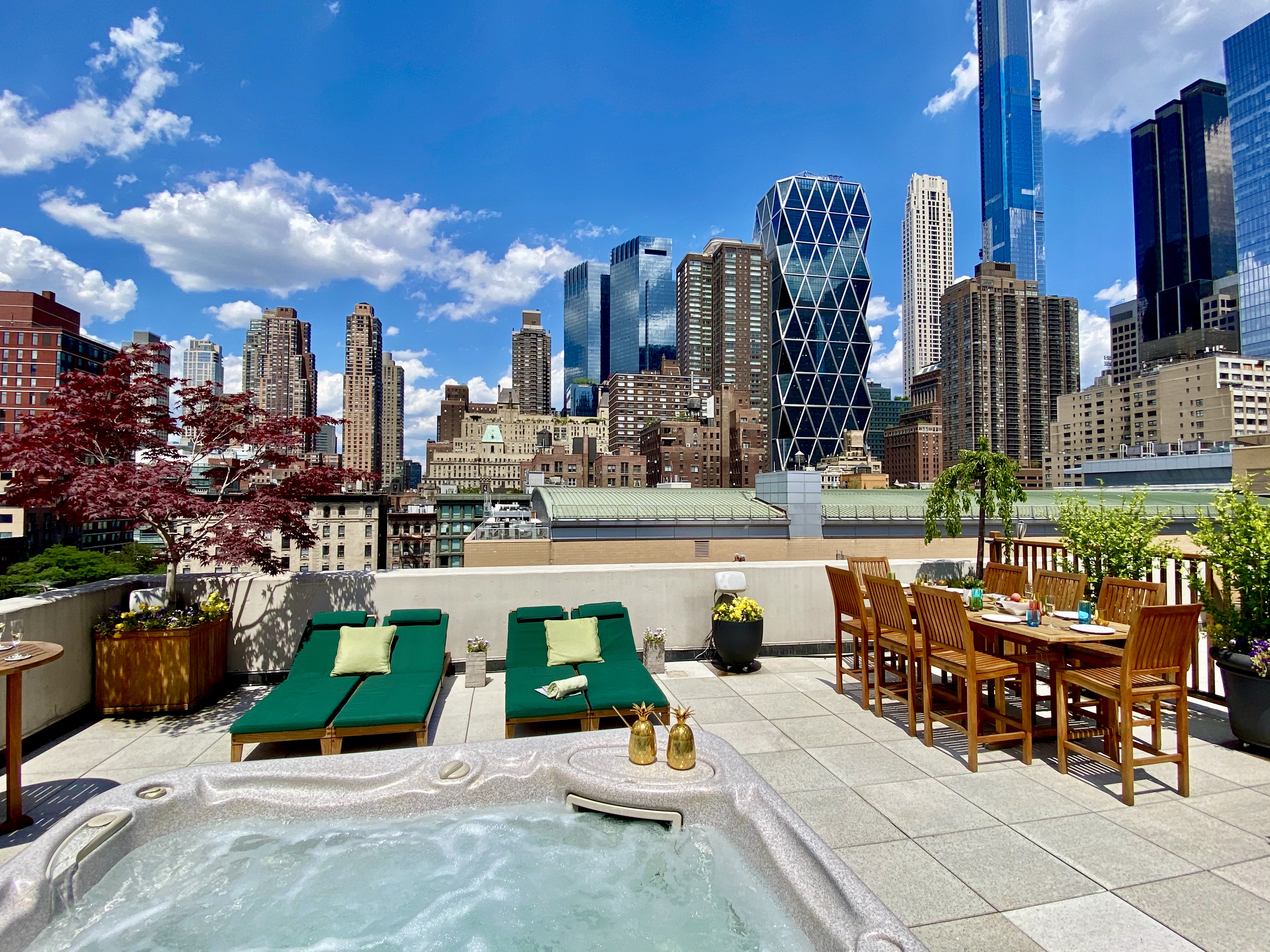 350 West 53rd Street, Unit PHB Manhattan, NY 10019 - Photo 21 of 34 a view of a terrace with sitting area