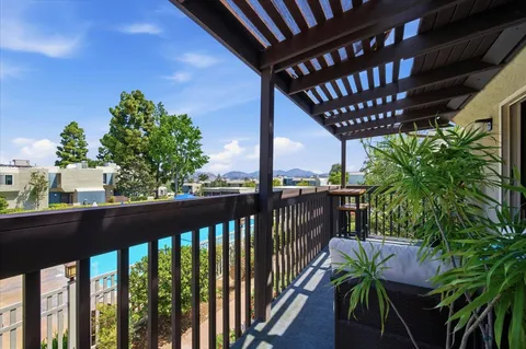 a view of a balcony