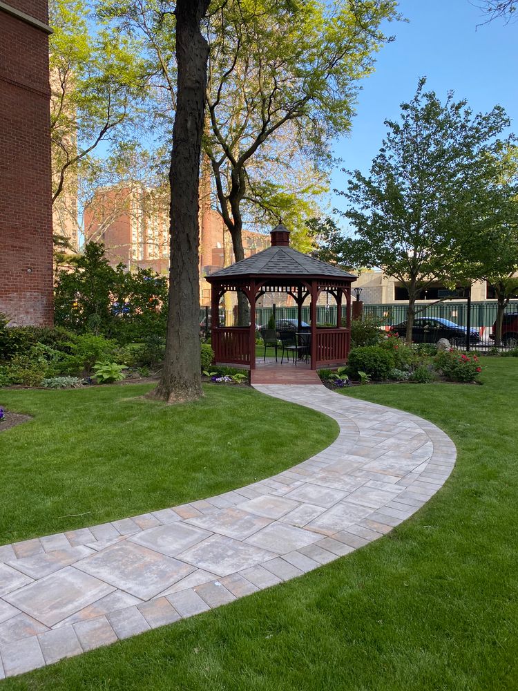 a view of a yard in front of house