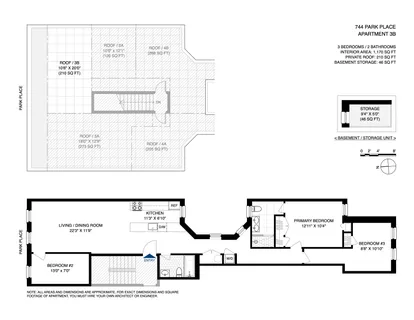 $1,655,000 | 744 Park Place, Unit 3B | Crown Heights