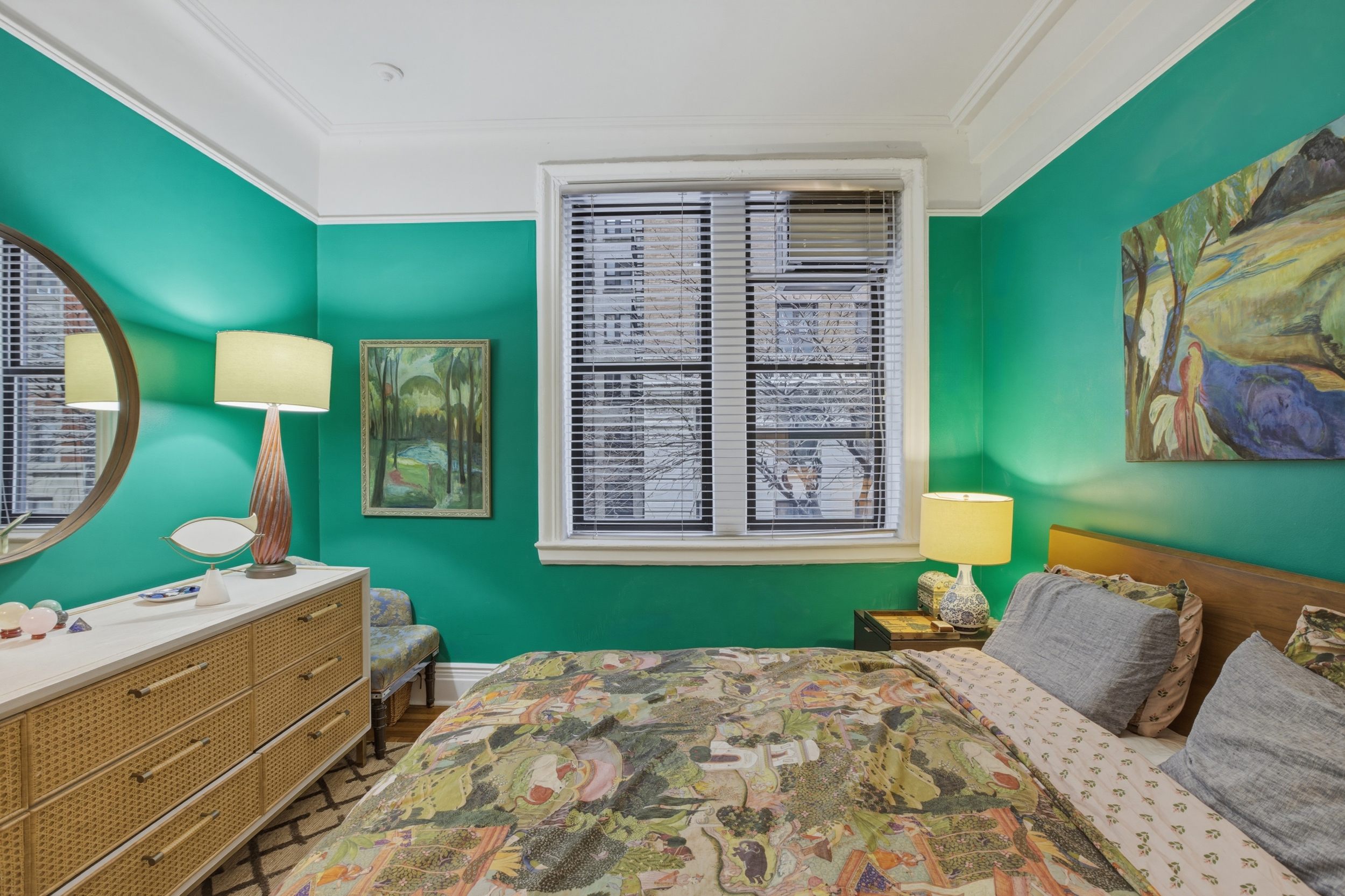 532 West 111th Street, Unit 26 Manhattan, NY 10025 - Photo 9 of 14 a bedroom with a bed window and a dresser in it