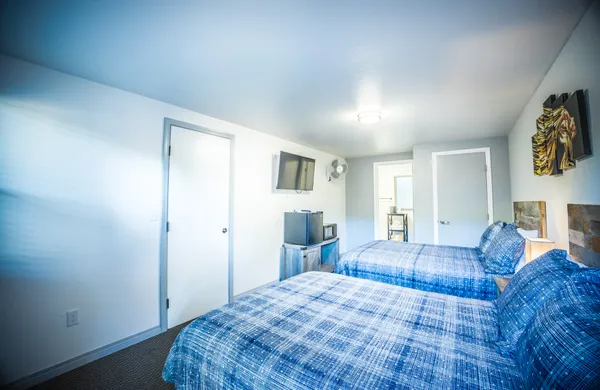 a workspace with furniture and a window