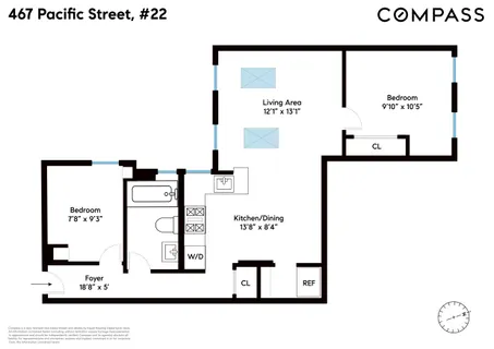 $895,000 | 467 Pacific Street, Unit 22 | Boerum Hill