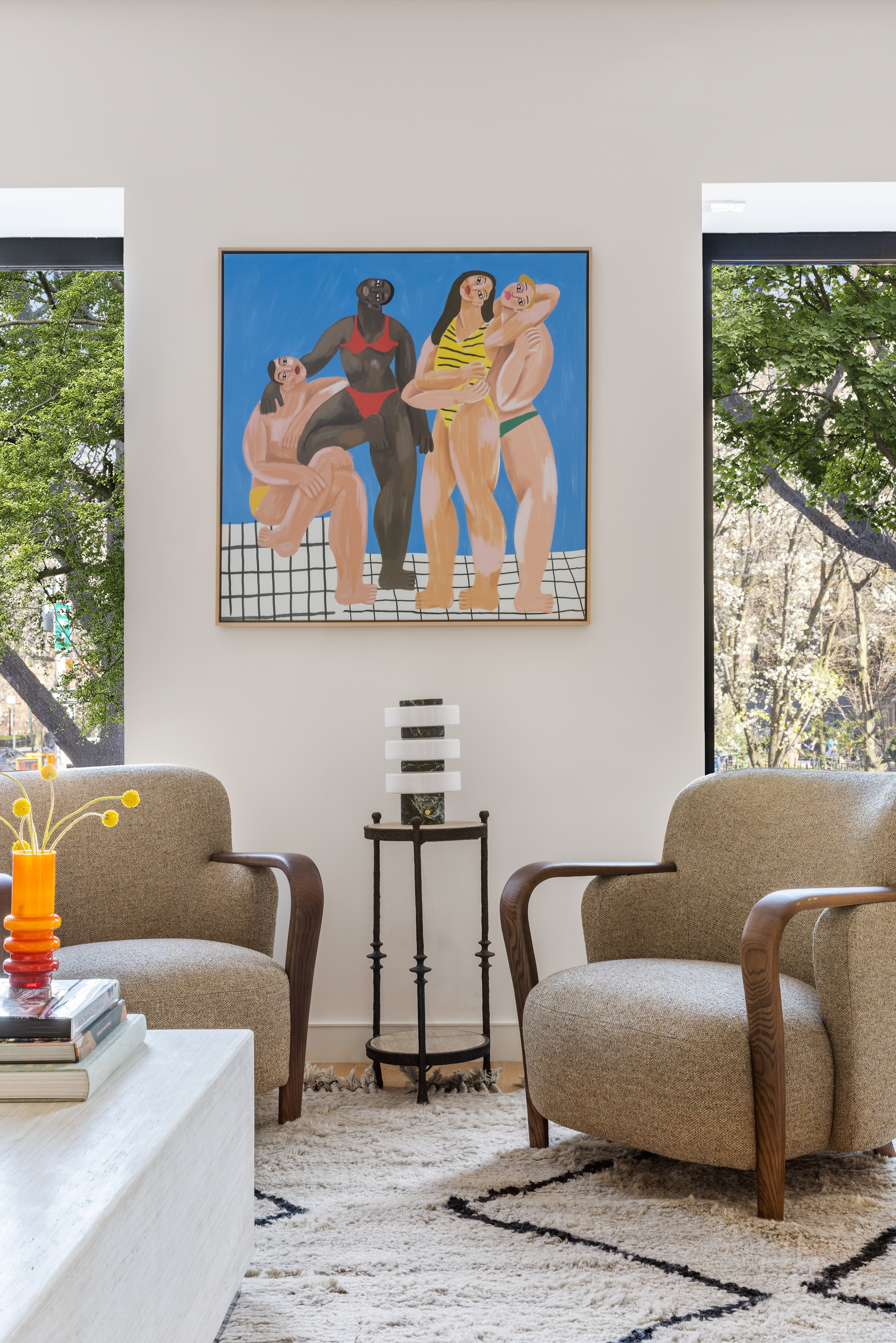 500 West 22nd Street, Unit 2A Manhattan, NY 10011 - Photo 6 of 19 a living room with furniture and a large window