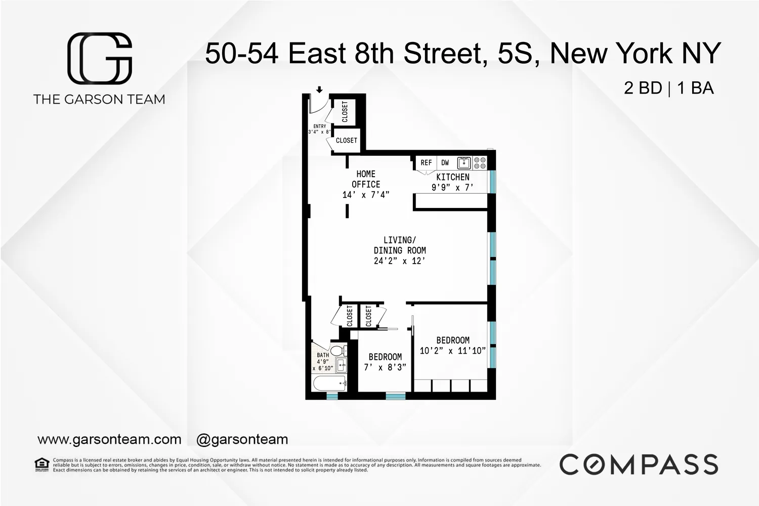 $699,000 | 50-54 East 8th Street, Unit 5S | Greenwich Village