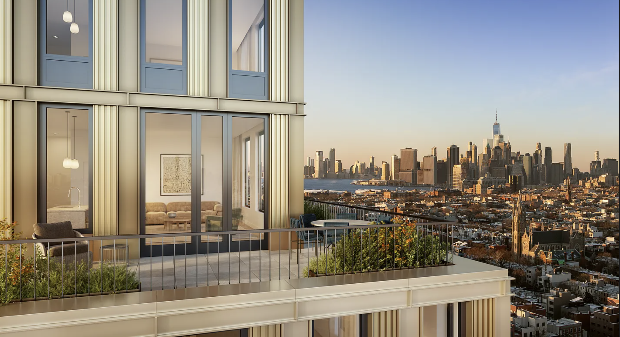 420 Carroll Street, Unit W802 Brooklyn, NY 11215 - Photo 12 of 14 a view of a city with tall buildings